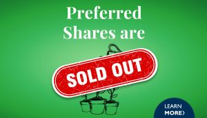 Preferred Shares are Sold out!