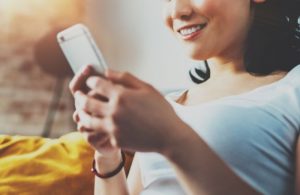 WestobaGO Mobile App Girl with phone