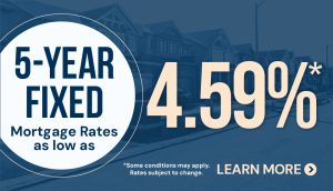5-year fixed mortgage rate as low as 4.49%