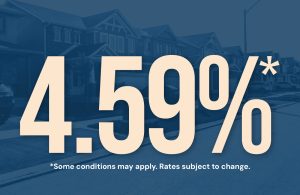 5-year fixed mortgage rate as low as 4.59%